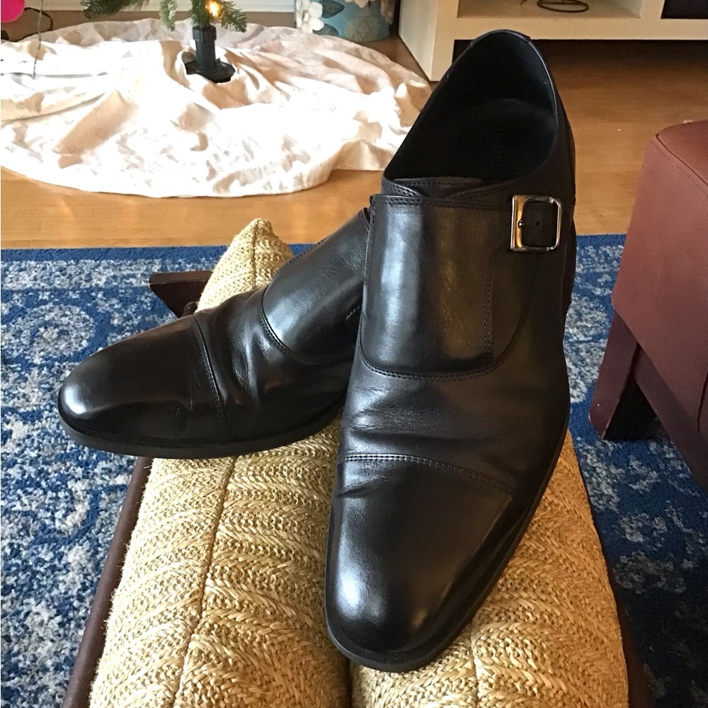 DONALD J PLINAR Sergio Single Monk-strap Cap-toe Loafers